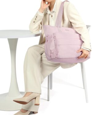 Alternative view of Pink Puffy Quilted Large Tote Bag